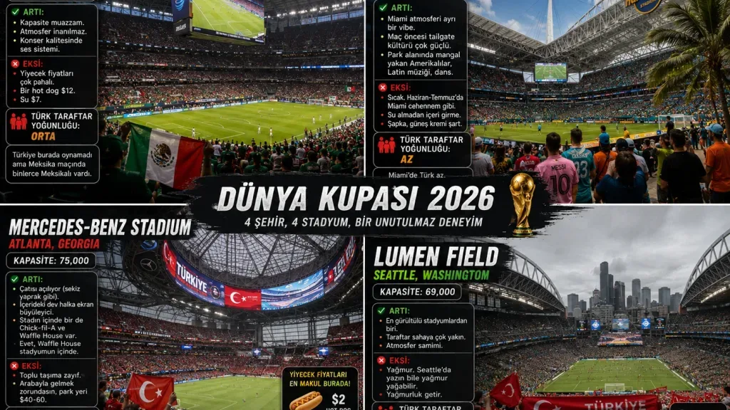 Maç Keyfi: Dallas, Miami, Atlanta, Seattle'dan Stadyum İzlenimleri